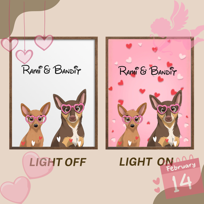 Valentine Disney Pet Glow Frame 💕