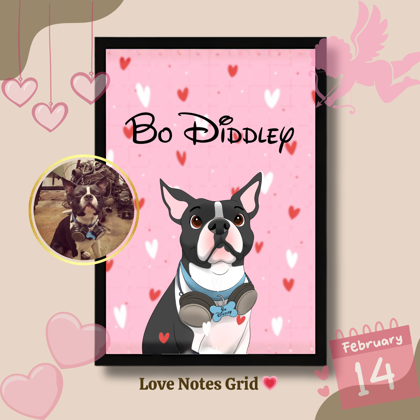 Valentine Disney Pet Glow Frame 💕
