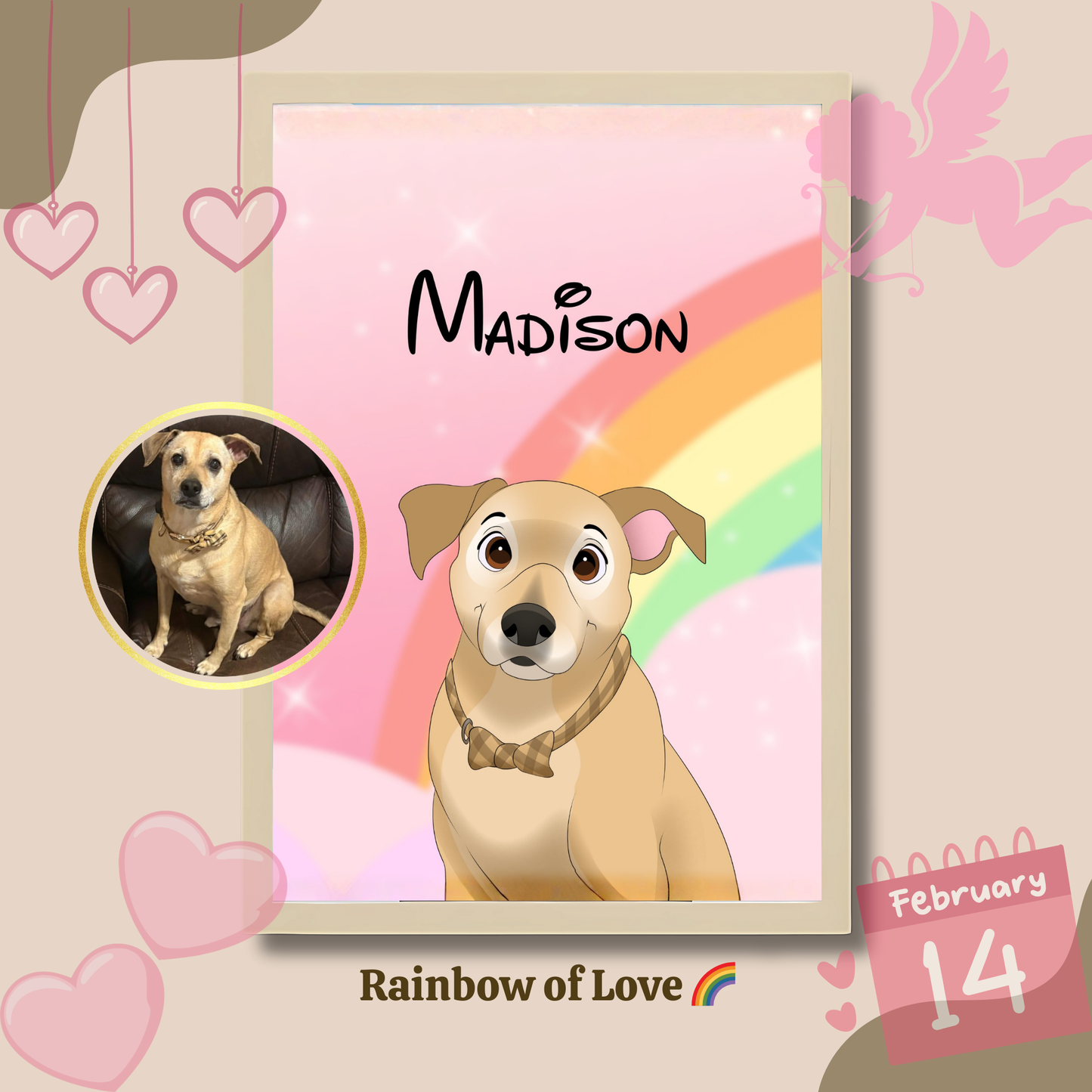 Valentine Disney Pet Glow Frame 💕